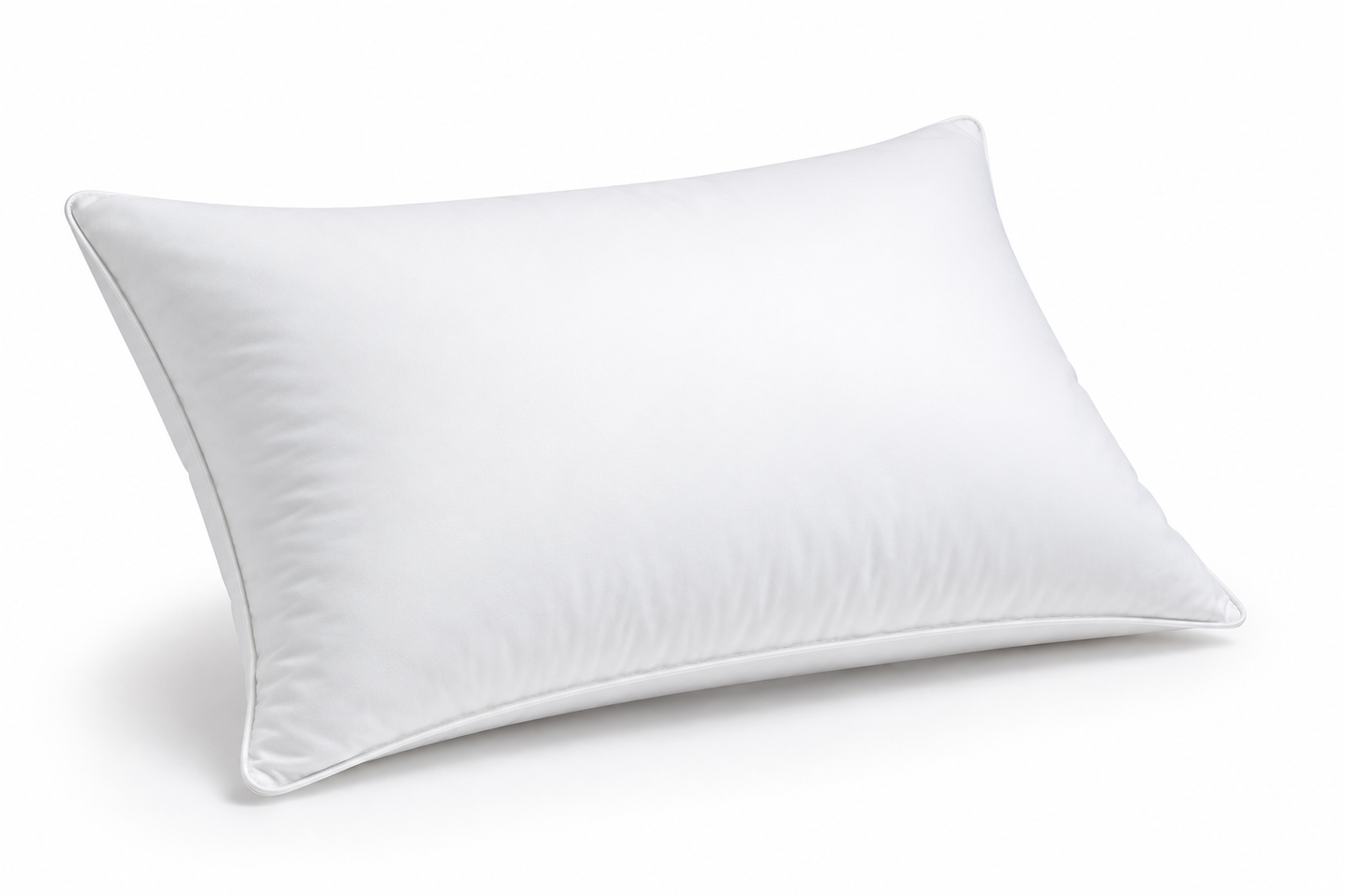 NestoraSleep™ CloudComfort Pillow | Premium Hollow Fiber Sleeping Pillow | Soft & Fluffy Bed Pillow | Height Adjustable | Breathable Neck Support | White | 16 × 27 Inches