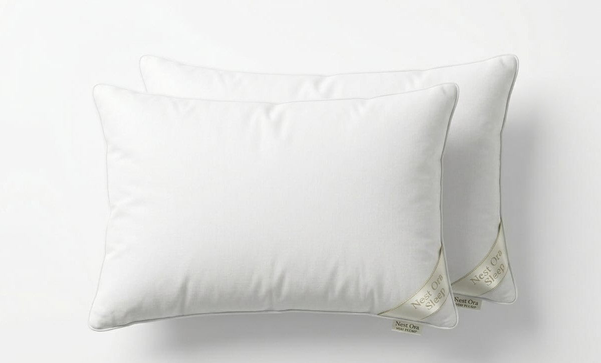 Nestorasleep Hotel Luxury Pillows (Set of 2) – Soft, Fluffy Comfort for 5-Star Sleep at Home