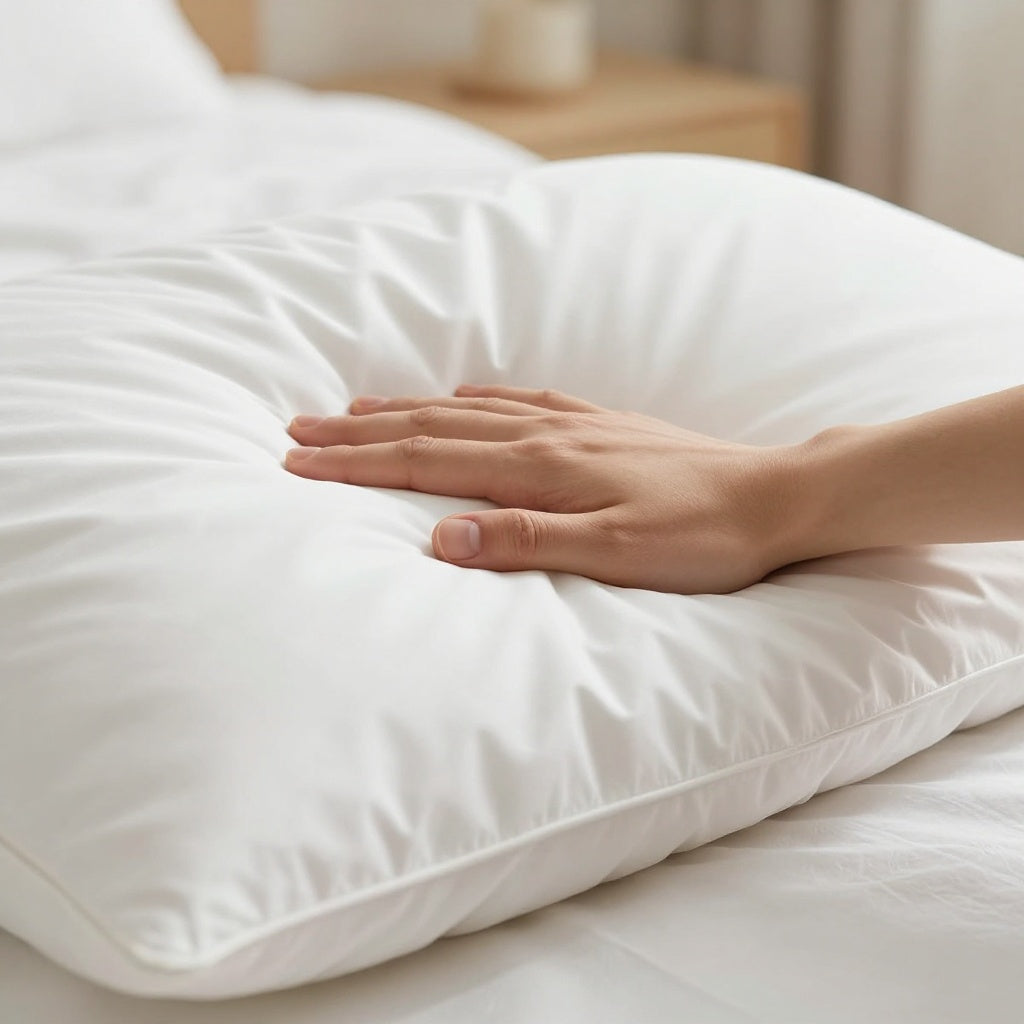 NestoraSleep™ Luxury Hotel Fiber Pillow | Ultra-Soft, Breathable & Adjustable Height | Neck Support | Hypoallergenic | Premium Sleep Pillow