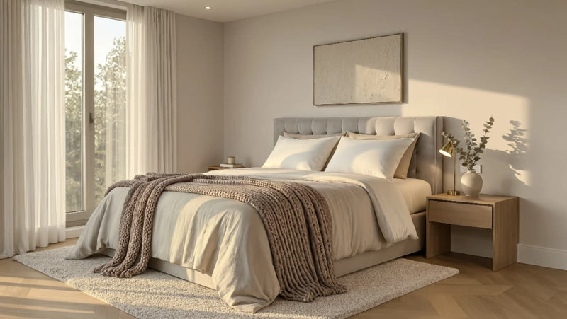 I want my bedroom to feel like a luxury hotel.