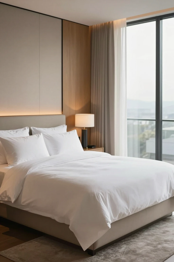 I want my bedroom to feel like a luxury hotel.